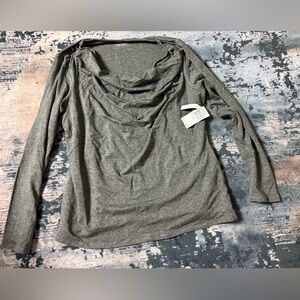 Grace Charcoal Knit Top